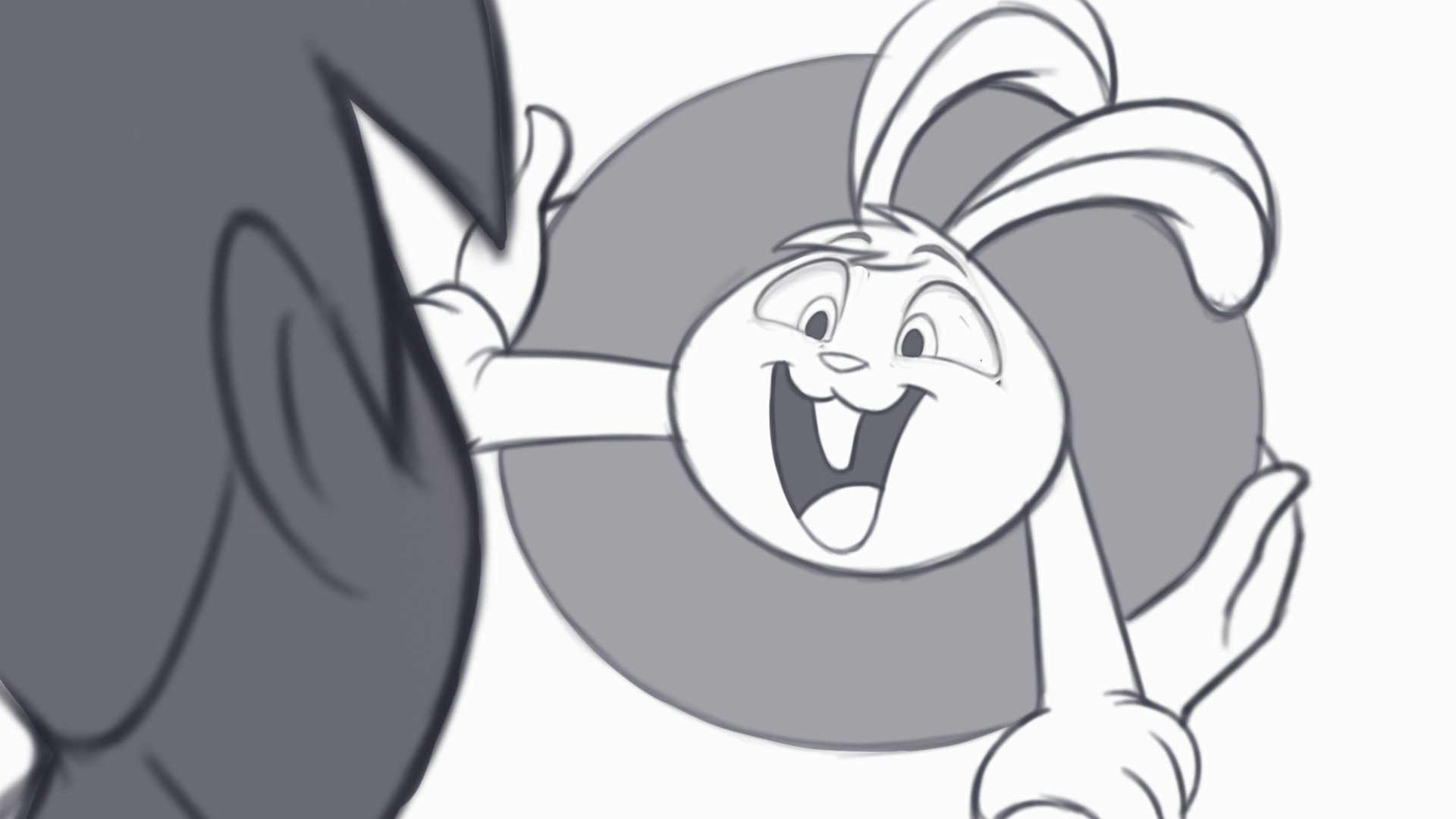 The rabbit appears