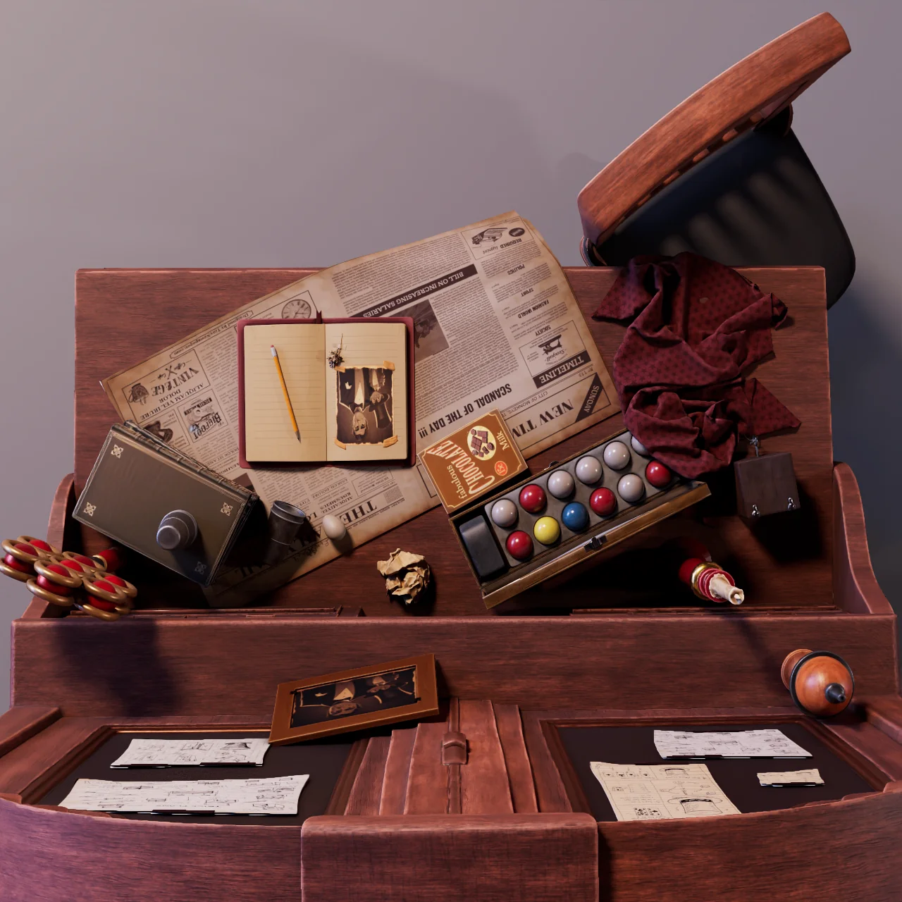 Desk — detail