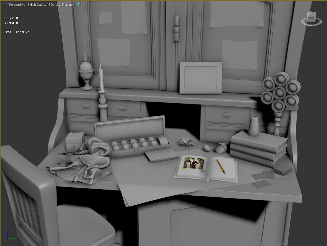 Desk — detail pass