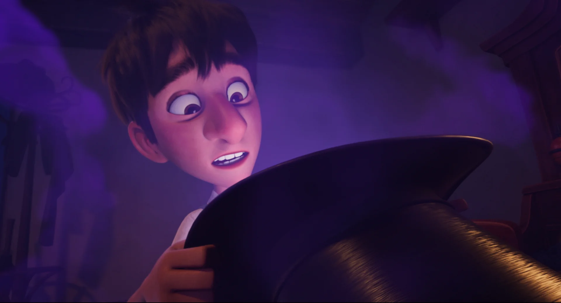 A lit frame from the Ollie promo